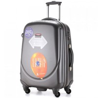 Пластиковый чемодан Ambassador  большой (цвет серый)