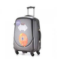 Пластиковый чемодан Ambassador  маленький (цвет серый)