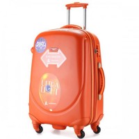 Пластиковый чемодан Ambassador  большой (цвет оранжевый)