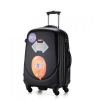 Пластиковый чемодан Ambassador  маленький  (цвет чёрный)